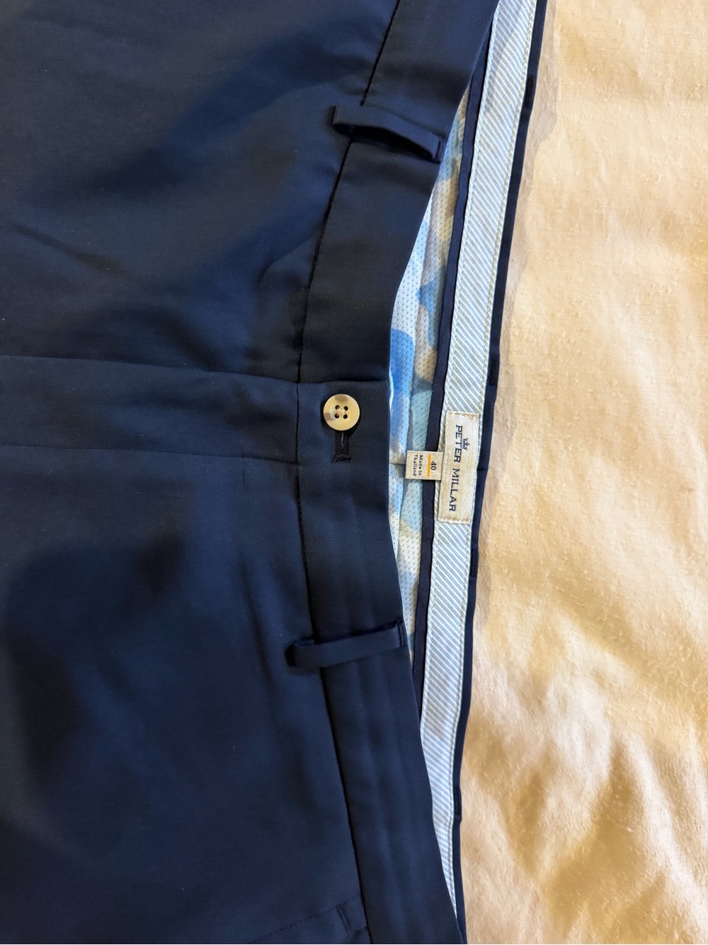 Peter Millar Navy 9 inch golf shorts
